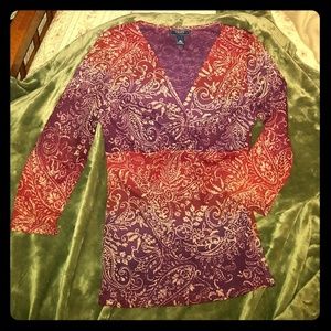 Chaps multi women's top